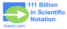 111 Billion in Scientific Notation