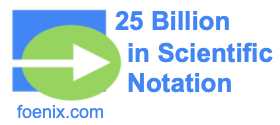 25 Billion in Scientific Notation