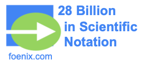 28 Billion in Scientific Notation