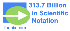 313.7 Billion in Scientific Notation