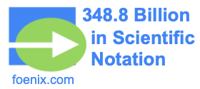 348.8 Billion in Scientific Notation