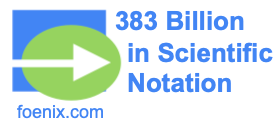 383 Billion in Scientific Notation