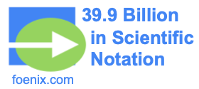 39.9 Billion in Scientific Notation