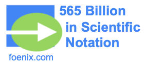 565 Billion in Scientific Notation