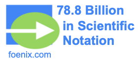 78.8 Billion in Scientific Notation