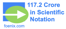 117.2 Crore in Scientific Notation