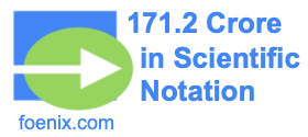 171.2 Crore in Scientific Notation