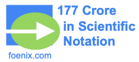 177 Crore in Scientific Notation