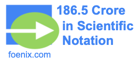 186.5 Crore in Scientific Notation