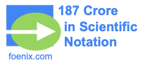 187 Crore in Scientific Notation