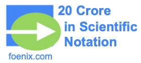 20 Crore in Scientific Notation