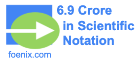 6.9 Crore in Scientific Notation