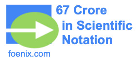 67 Crore in Scientific Notation