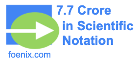 7.7 Crore in Scientific Notation
