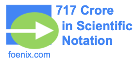 717 Crore in Scientific Notation