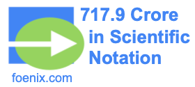 717.9 Crore in Scientific Notation