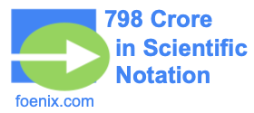 798 Crore in Scientific Notation