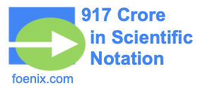 917 Crore in Scientific Notation