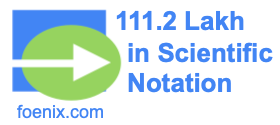 111.2 Lakh in Scientific Notation