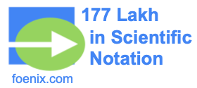 177 Lakh in Scientific Notation
