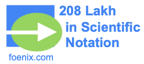 208 Lakh in Scientific Notation