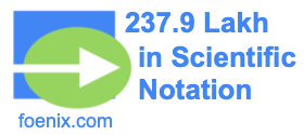 237.9 Lakh in Scientific Notation