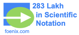 283 Lakh in Scientific Notation