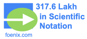 317.6 Lakh in Scientific Notation