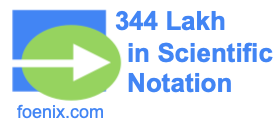 344 Lakh in Scientific Notation