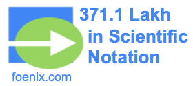 371.1 Lakh in Scientific Notation