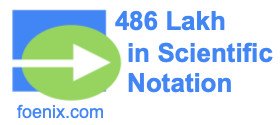 486 Lakh in Scientific Notation