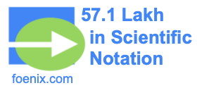 57.1 Lakh in Scientific Notation