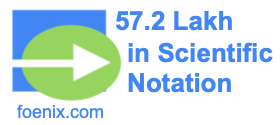 57.2 Lakh in Scientific Notation