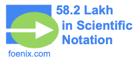 58.2 Lakh in Scientific Notation