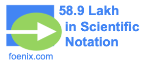 58.9 Lakh in Scientific Notation