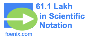 61.1 Lakh in Scientific Notation