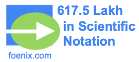 617.5 Lakh in Scientific Notation