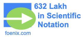 632 Lakh in Scientific Notation