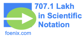 707.1 Lakh in Scientific Notation