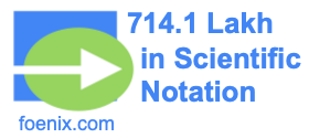 714.1 Lakh in Scientific Notation