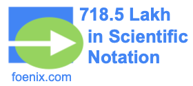 718.5 Lakh in Scientific Notation