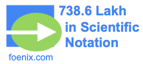 738.6 Lakh in Scientific Notation