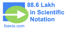 88.6 Lakh in Scientific Notation