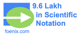 9.6 Lakh in Scientific Notation