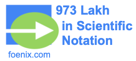 973 Lakh in Scientific Notation