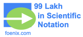 99 Lakh in Scientific Notation