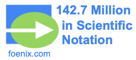 142.7 Million in Scientific Notation