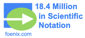 18.4 Million in Scientific Notation