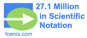 27.1 Million in Scientific Notation