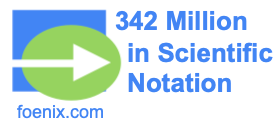 342 Million in Scientific Notation